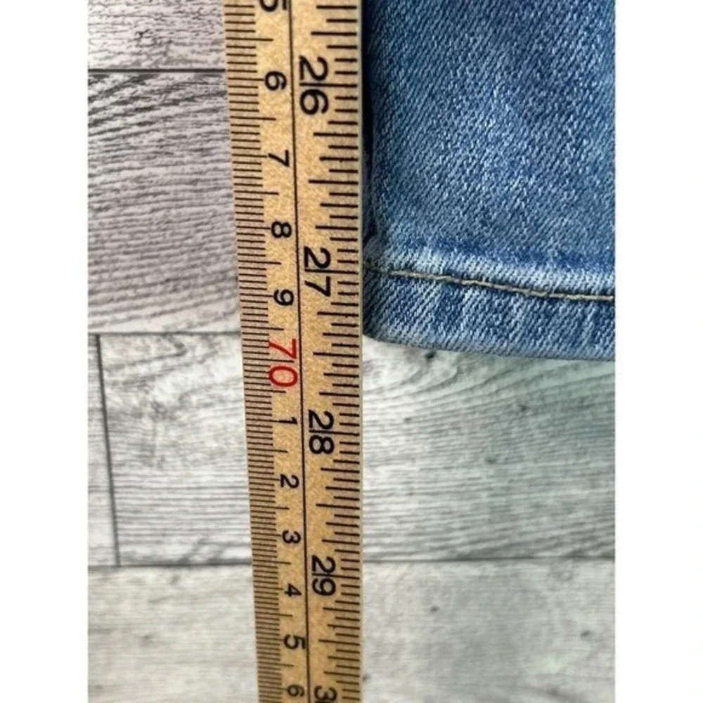 Hollister 33x32‎ Mens Slim Straight Epic Flex Distressed Ripped Blue Jeans